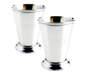 Personalized Polished Silver Mint Julep Cup